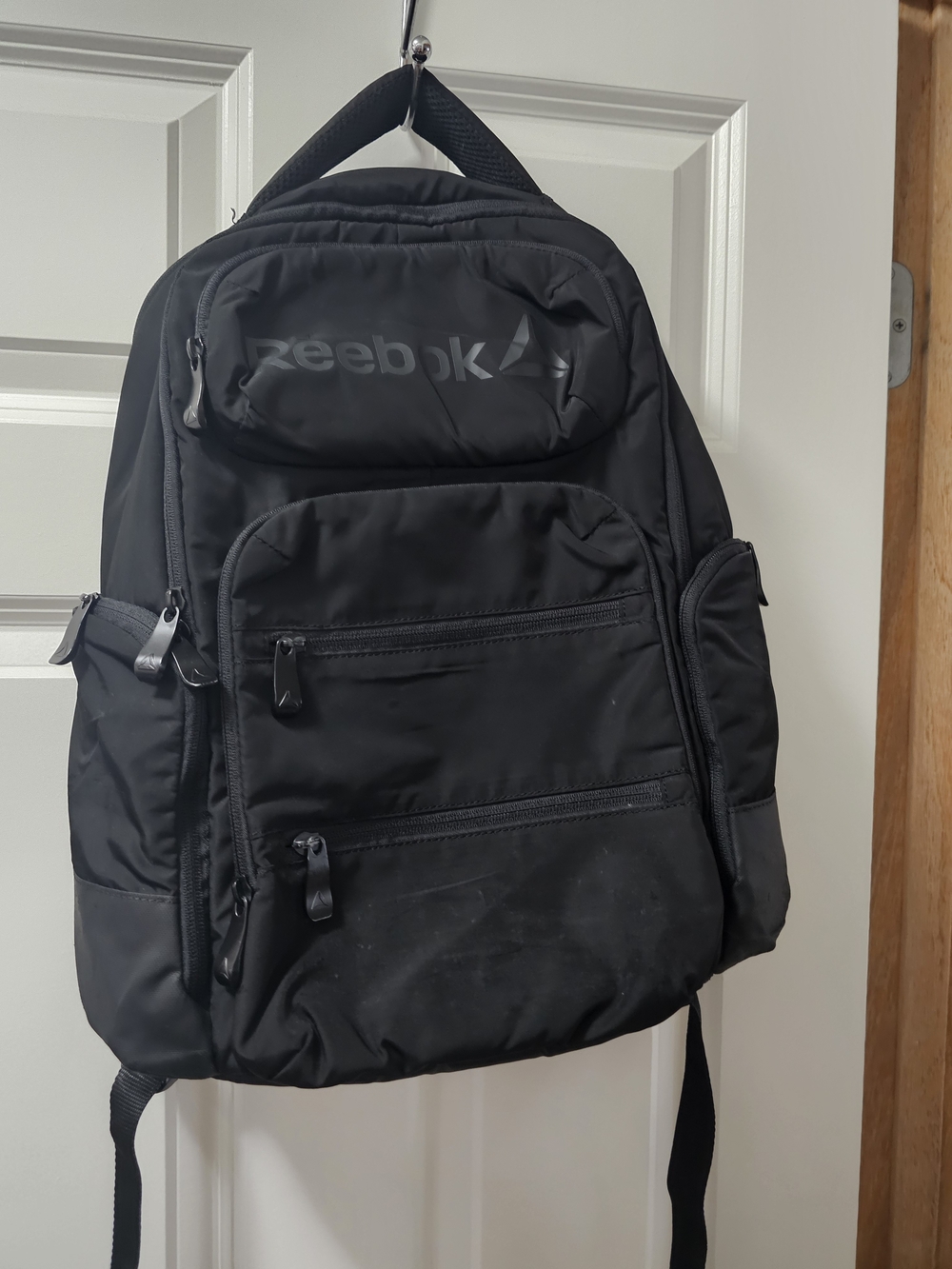 Reebok Men's Black Multi-Pocket Backpack
